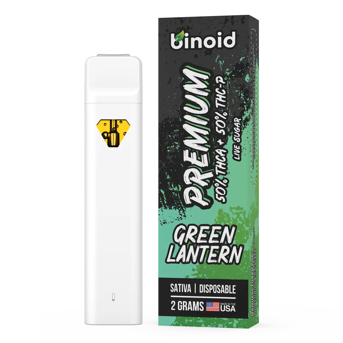 Binoid Thca + Thcp Green Lantern Disposable Vape 1