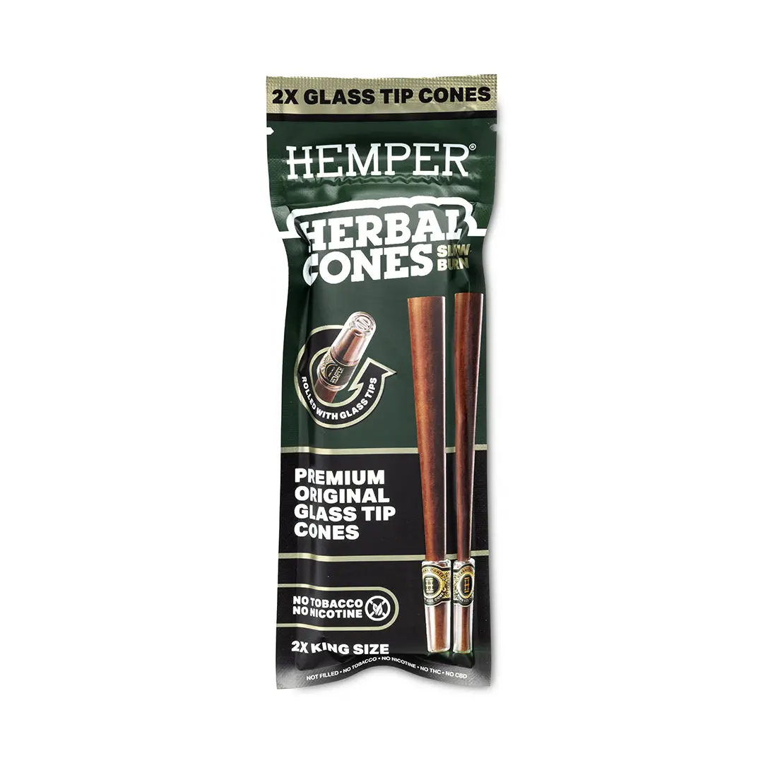 Glass-Tipped Herbal Cones - Natural 2