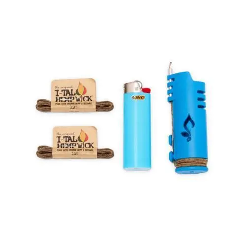 Hemplight, Hempwick, & Lighter Holder Kit - Bic 1