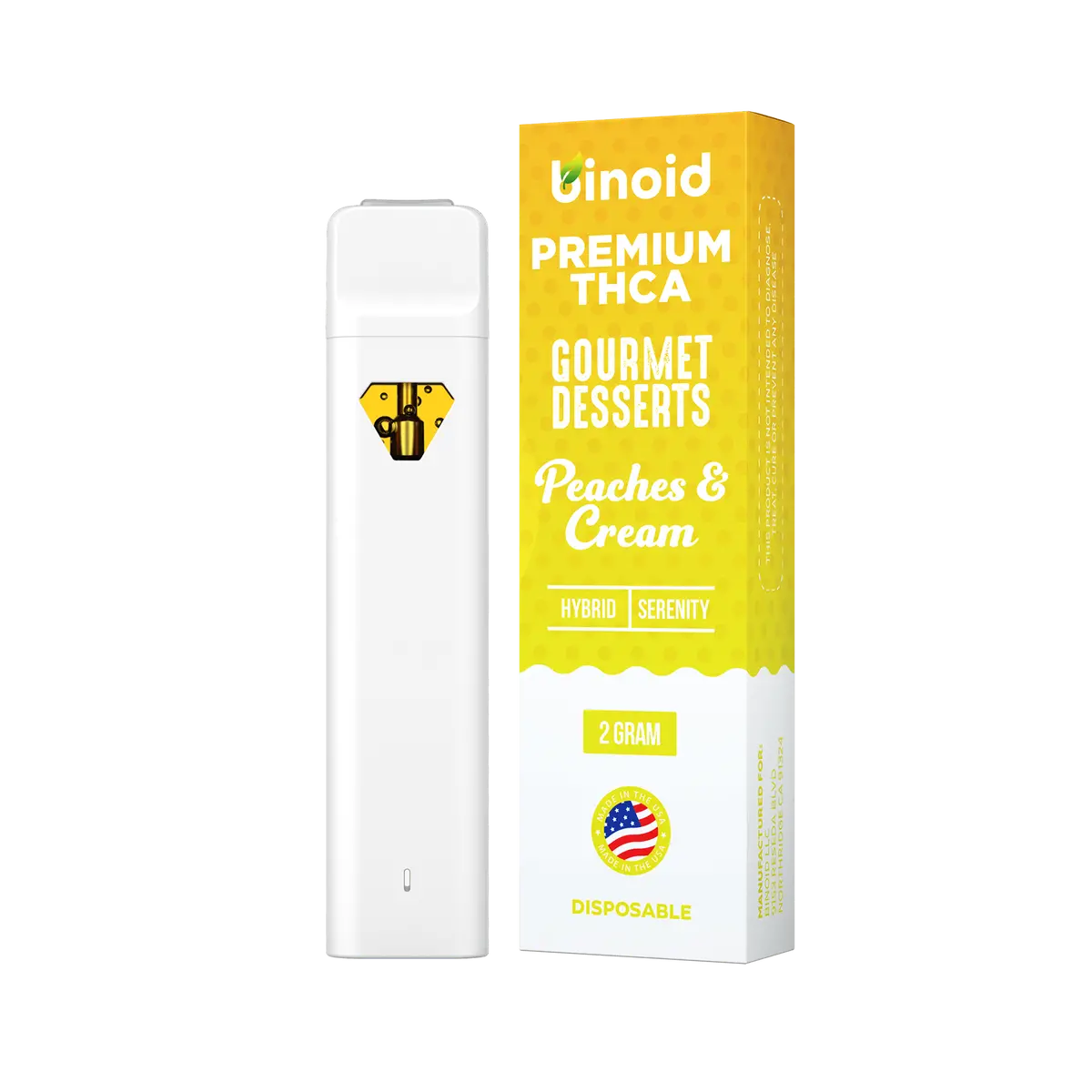 Binoid Thca Peaches And Cream Disposable Vape 1