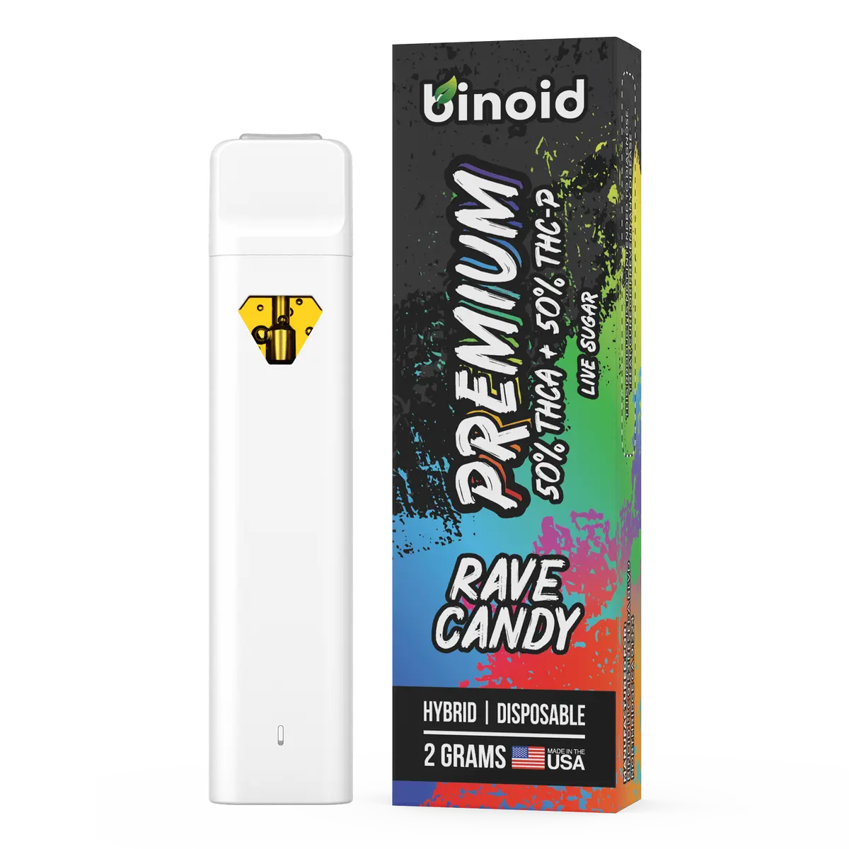 Binoid Thca + Thcp Rave Candy Disposable Vape 1