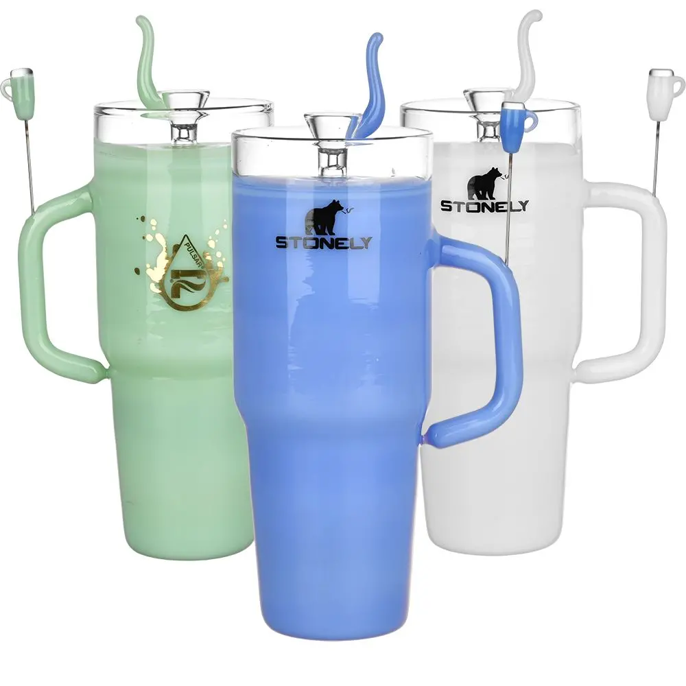 Pulsar Stonely Cup 8.5” Glass Bong 1