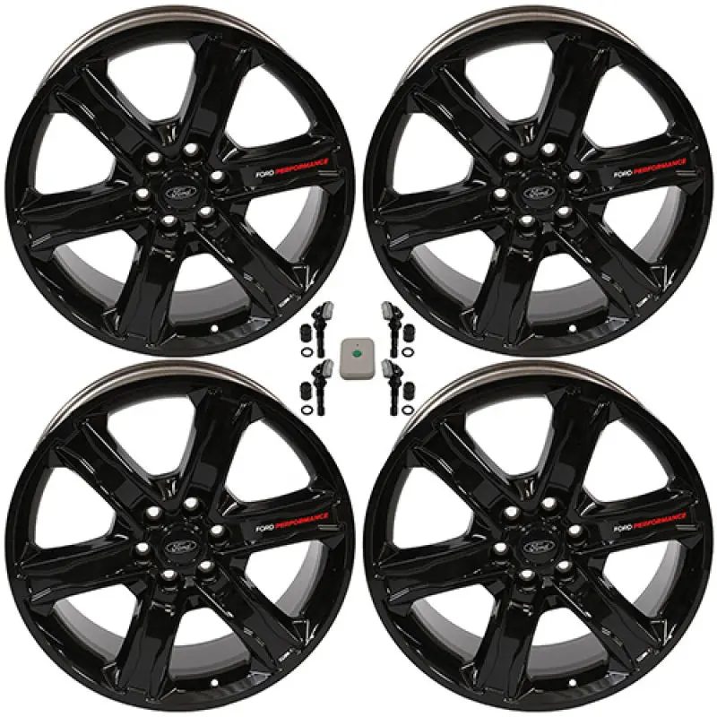 Ford Racing 2024 F-150 22X9.5In Gloss Black Wheel Kit 1