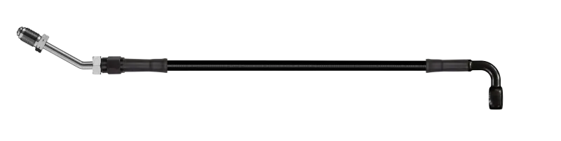 Goodridge 86In Universal Clutch Line W/Black Zinc Fittings & Black Hose - 90Deg Banjo W/M10 Fitting 1