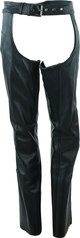 Kuryakyn Leather By River Road Plains Leather Chaps Black Womens - Large 1