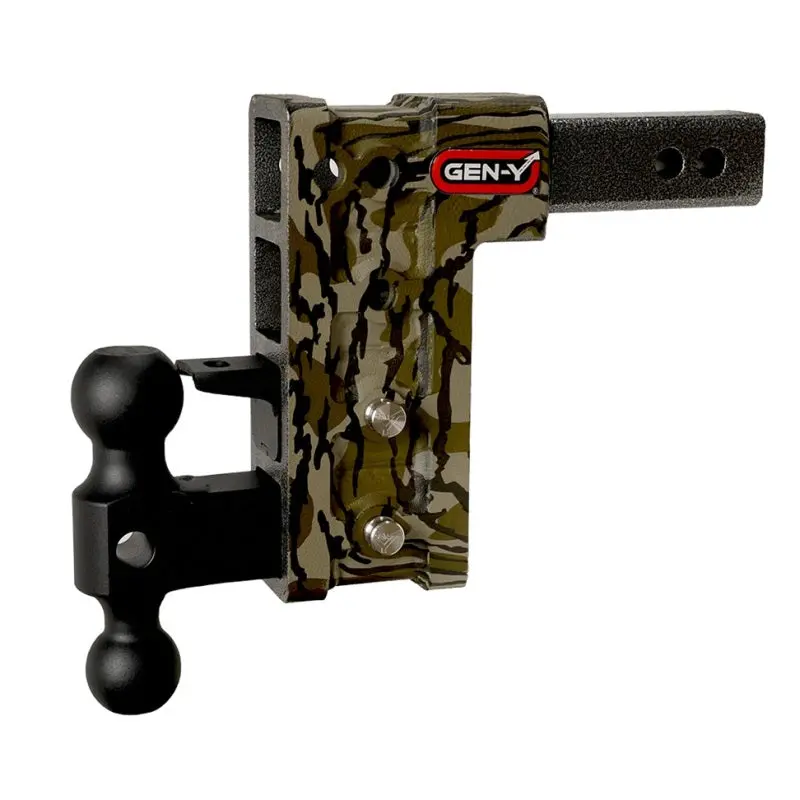 Gen-Y Mega Duty 2.5In Shank 9In Drop 3K Tw 21K Hitch W/Gh-061 Dual-Ball/Gh-062 Pintle - Mossy Oak 1