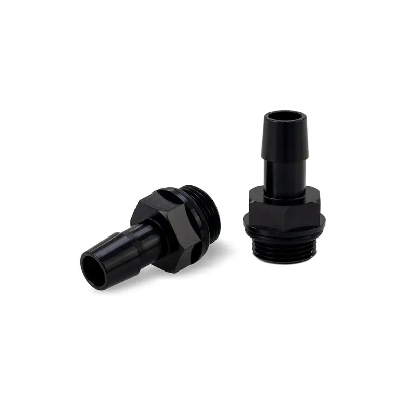 Mishimoto 2Pcs. M20x1.5 1/2In Aluminum Catch Can Fittings - Black 1