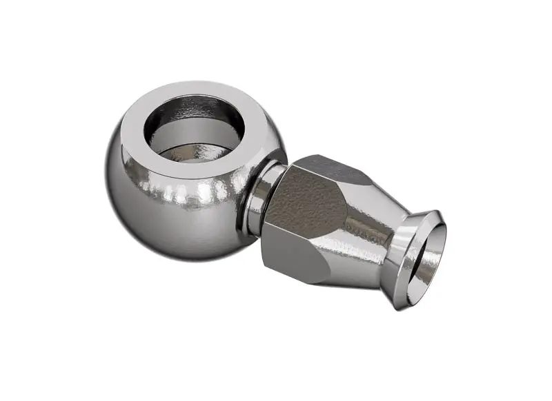 Goodridge Straight Short Banjo For 7/16 Bolt 1