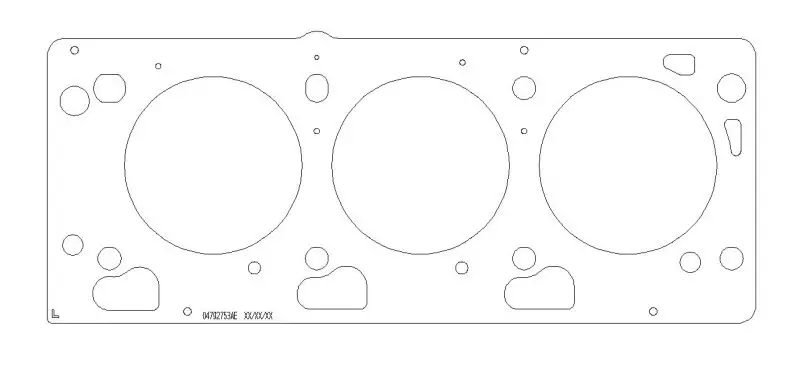 Cometic Chrysler Egf/Egg/Egj/Egk/Egq/Egs Sohc V6 .075In Mls Cylinder Head Gasket - 96.5Mm Bore - Lhs 1