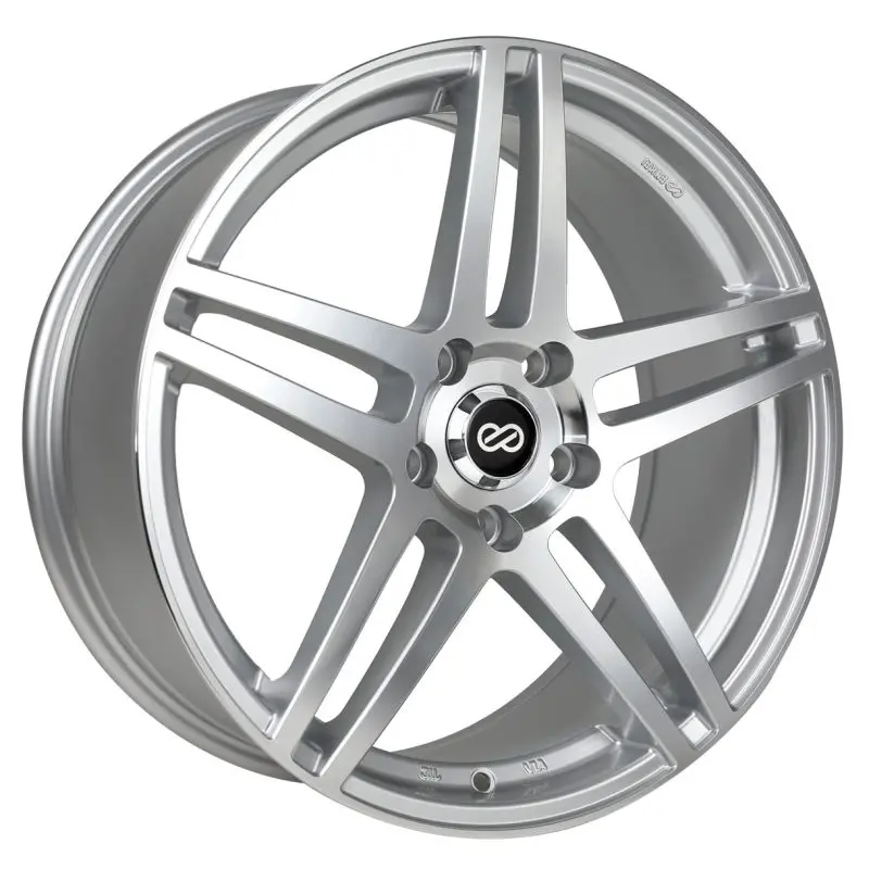 Enkei Rsf5 18X8 40Mm Offset 5X100 Bolt Pattern 72.6Mm Bore Dia Silver Machined Wheel 1