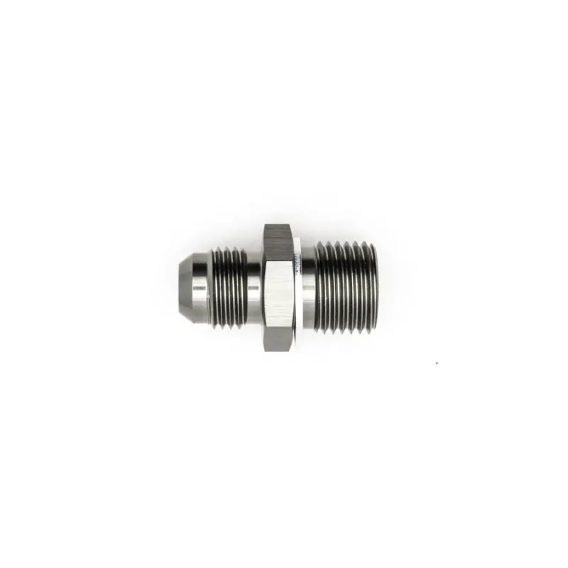 Deatschwerks 6An Male Flare To M16 X 1.5 Male Metric Adapter (Incl. Crush Washer) - Titanium 2