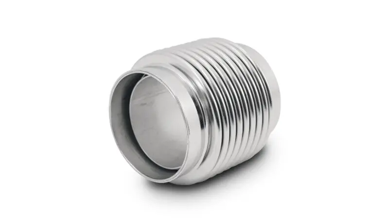 Vibrant 1.50In Id X 2.75In Long 321Ss Electro Polished Motorsport Bellows W/Neck & Liner 1