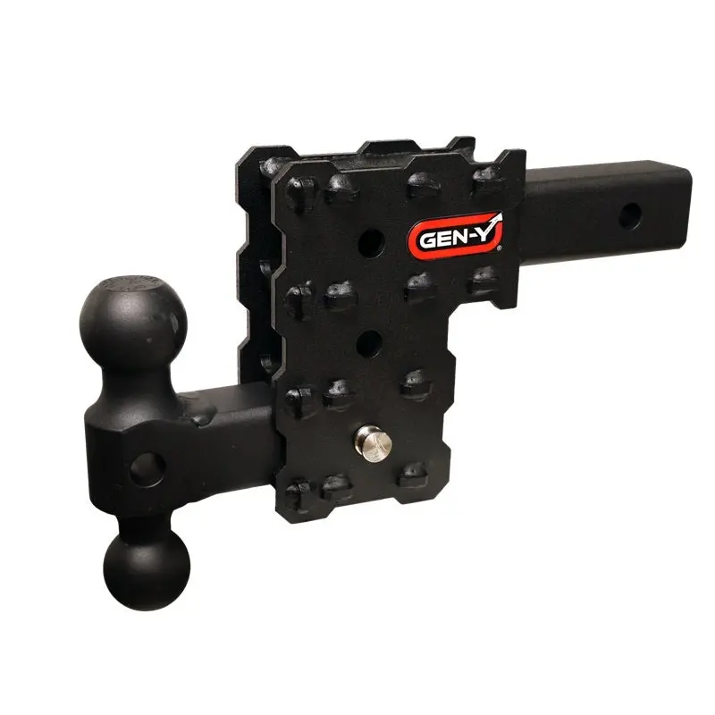 Gen-Y Phantom-X 2In Solid Shank 4.5In Drop 1K Tw 10K Hitch W/Gh-031 Dual-Ball Mount 1