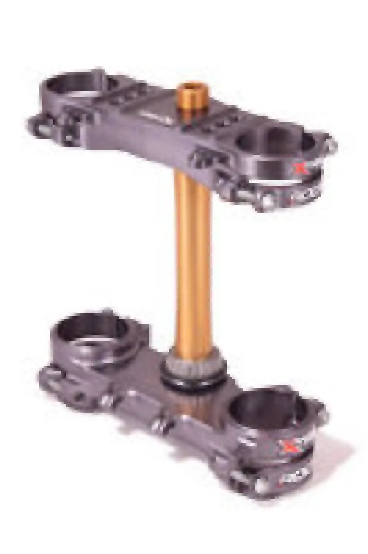 Xtrig 19+ Suzuki Rm-Z 250/ 18+ Rm-Z 450 Rocs Tech Triple Clamp 21.5 Mm. Offset M12 - Gray 1