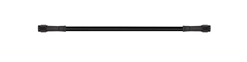 Goodridge 71In Universal Brake Line Assembly Black Hose W/Black Zinc Fittings 1