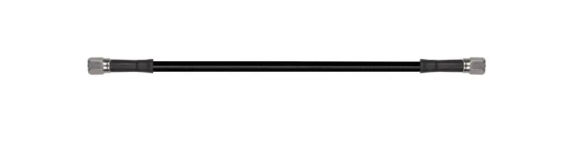 Goodridge 5In Universal Brake Line Assembly Black Hose W/Stainless Steel Fittings 1
