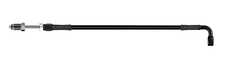 Goodridge 58In Universal Clutch Line W/Blk Zinc Fitting & Blk Hose - 90Deg Banjo W/Straight 7/16 Unf 1