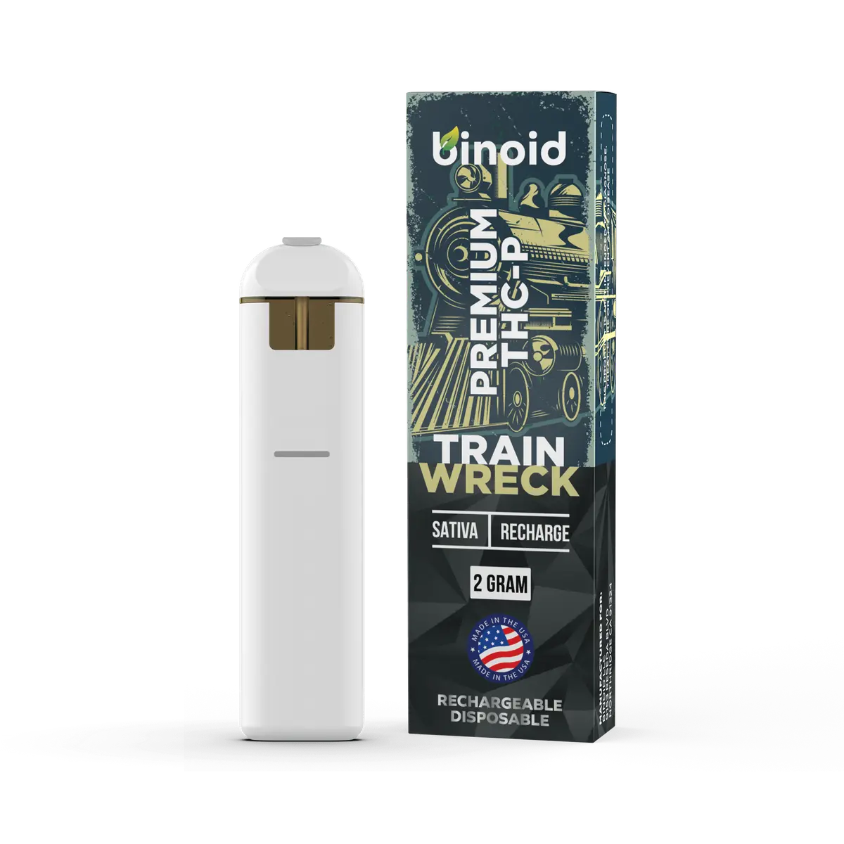 Binoid Thcp Rechargeable 2G Disposable Vape - Trainwreck 1