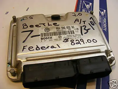 2005 Vw Volkswagen New Beetle Ecu Computer 0261208563 1