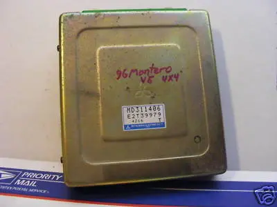 1996 1995 Mitsubishi Montero Sr 3.5 Engine Ecu Ecm Computer Md311406 1