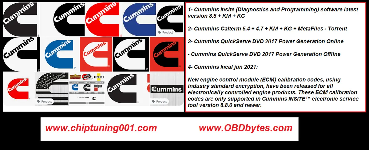 Cummins New Software Package (Insites 9.01_2025 + Calterm 4.7 + Incal 13Disc) 1