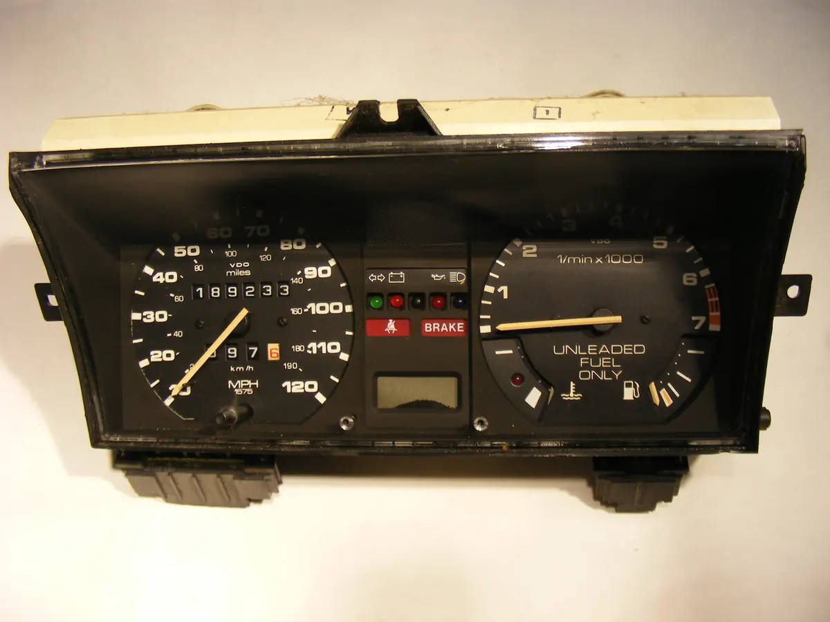 Vw Fox Instrument Gauge Cluster With Tach Tachometer 2