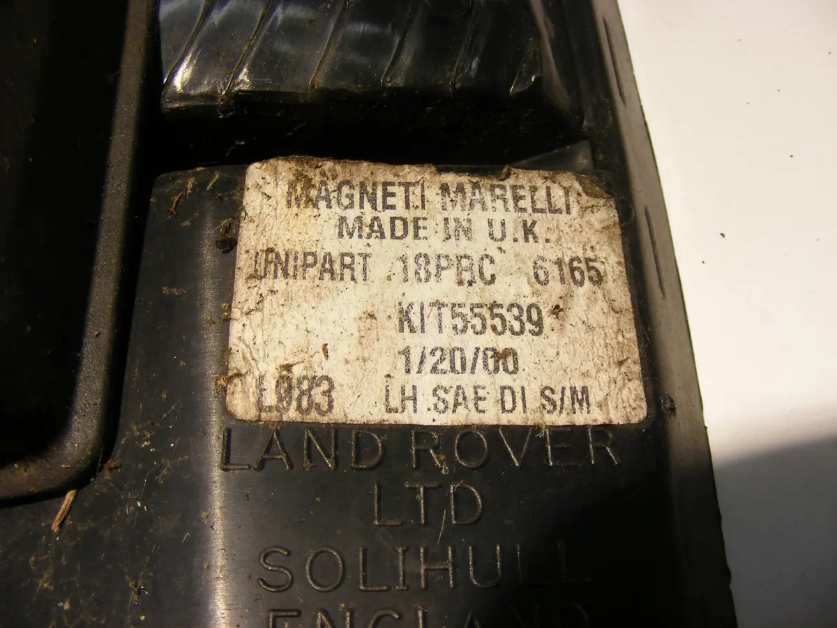 Land Rover Range Rover Classic Left Hand Driver Side Turn Signal Light Lamp Genuine Magneti Marelli 18Prc 6165 Kit55539 2