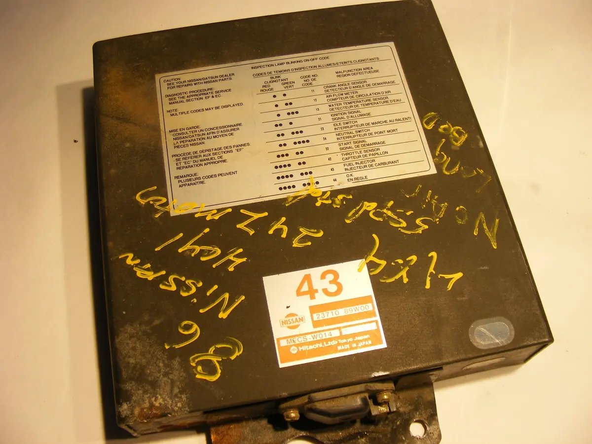 Nissan Pickup Truck Hardbody 86 1986 1986.5 Ecu Ecm Engine Computer Mecs W014 43 4X4 4 Cyl Mt 2371089W00 1