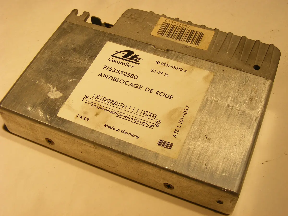 Peugeot 505 Sti / Turbo Abs Electronic Control Unit Ecu Ecm 9153552580 Ate Antiblocage De Roue Controller Anti Lock Brake System 1