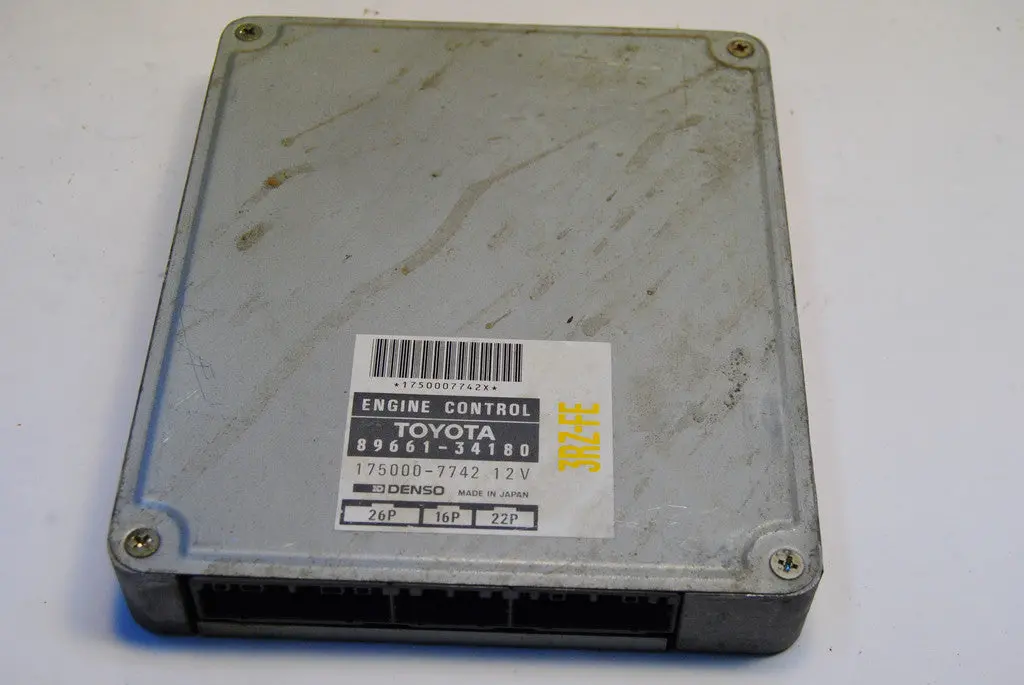 Toyota 95-96 T-100 T100  Pickup Truck Computer 89661 34180 3Rz-Fe Mt Ecm Ecm Pcm Engine 1