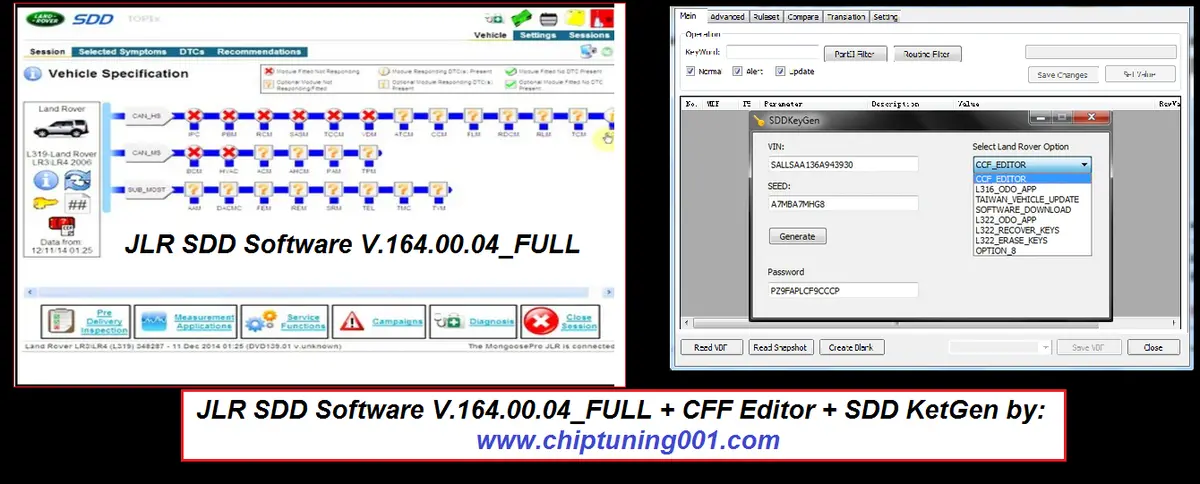 Jlr Sdd Software V 164.00.002 Full + Sdd Seed Key Calc + Cff_Editor 1