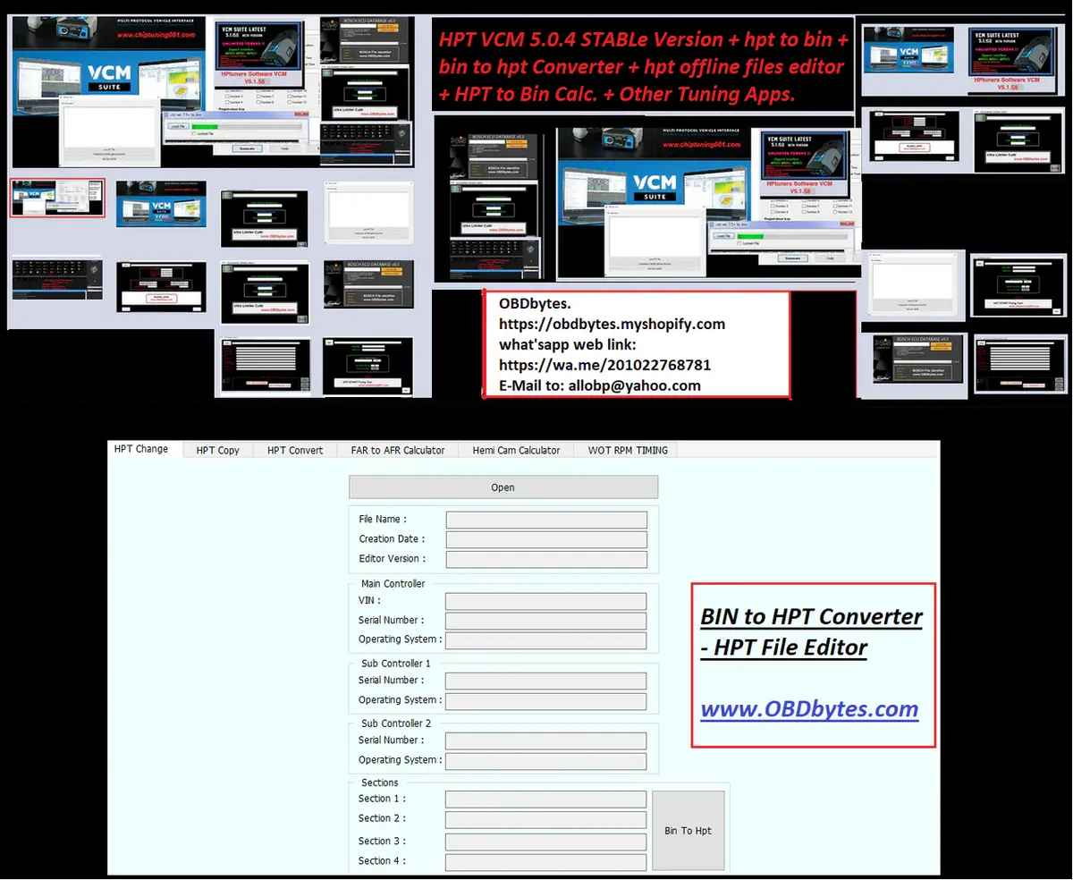 Hptuners (5.0.4)+Bin To Hpt Converter And Hpt Files Editor+Other Tuning Apps 1