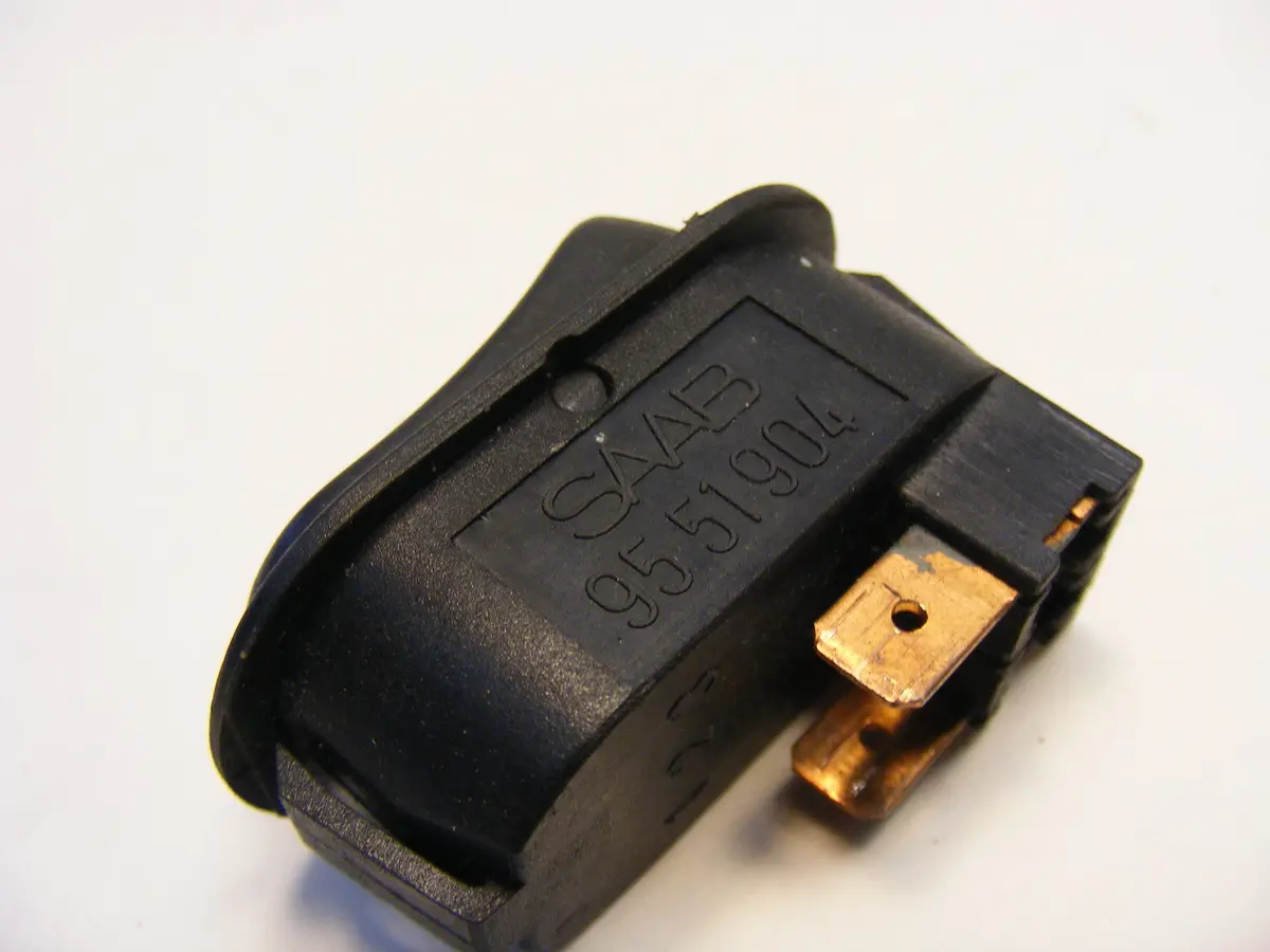 Saab 900 Classic Spg Rare Interior Light Switch 9551904 85 86 87 - 2 Position 2
