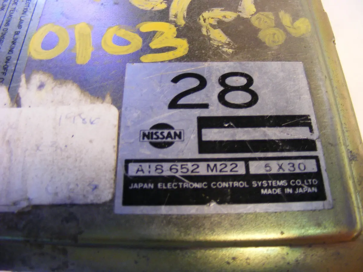 1986 Nissan 300Zx Engine Computer Ecu Ecm A18-652 M22 Turbo, Manual Trans, Cal Emission 1